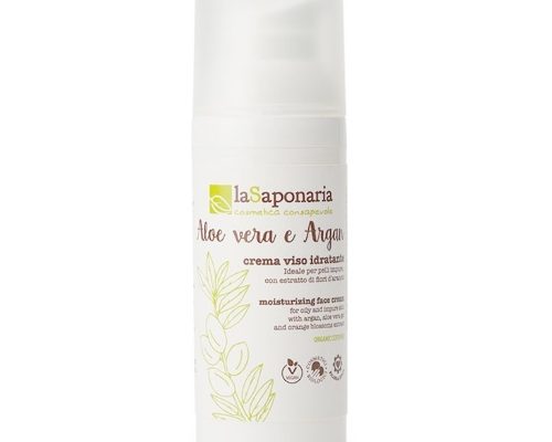 Crema viso idratante Aloe Vera e Argan La Saponaria