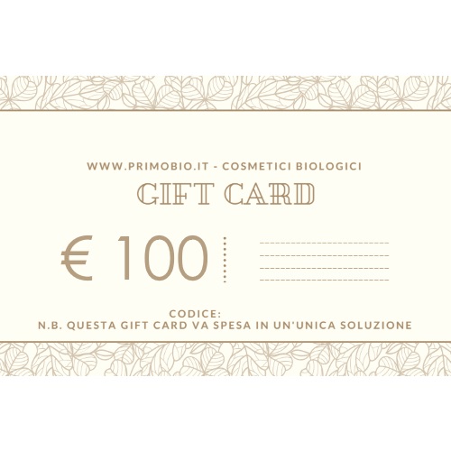 Gift Card 100 euro – Buono Regalo PrimoBio