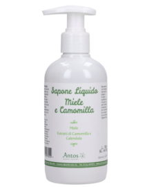 sapone liquido miele e camomilla antos