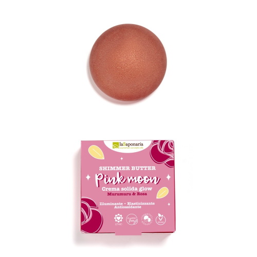 Pink Moon crema corpo solida glow La Saponaria